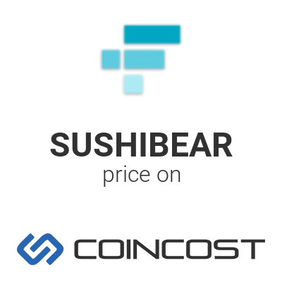 3X Short Sushi Token SUSHIBEAR price chart online. SUSHIBEAR market cap, volume and other live and historical cryptocurrency market data. 3X Short Sushi Token forecast for 2022 | COINCOST