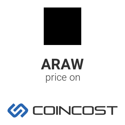Araw Token Araw Price Chart Online Araw Market Cap Volume And Other Live And Historical Cryptocurrency Market Data Araw Token Forecast For 2021 Coincost