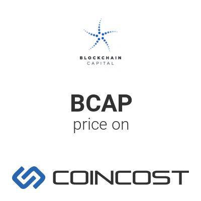 Bcap Bcap Price Chart Online Bcap Market Cap Volume And Other Live And Historical Cryptocurrency Market Data Bcap Forecast For 2021 Coincost