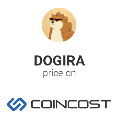Dogira Dogira Price Chart Online Dogira Market Cap Volume And Other Live And Historical Cryptocurrency Market Data Dogira Forecast For 2021 Coincost