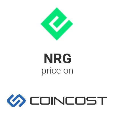 Energi Nrg Price Chart Online Nrg Market Cap Volume And Other Live And Historical Cryptocurrency Market Data Energi Forecast For 2021 Coincost
