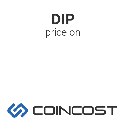 Etherisc Dip Token Dip Price Chart Online Dip Market Cap Volume And Other Live And Historical Cryptocurrency Market Data Etherisc Dip Token Forecast For 2021 Coincost
