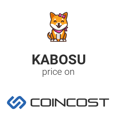 Kabosu KABOSU price chart online. KABOSU market cap, volume and other