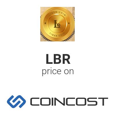 LIBER COIN LBR price chart online. LBR market cap, volume and other live and historical cryptocurrency market data. LIBER COIN forecast for 2022 | COINCOST