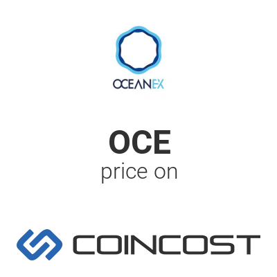 Oceanex Token Oce Price Chart Online Oce Market Cap Volume And Other Live And Historical Cryptocurrency Market Data Oceanex Token Forecast For 2021 Coincost