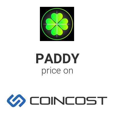 Paddycoin PADDY price chart online. PADDY market cap ...