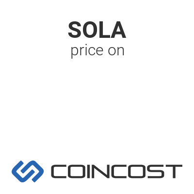 Sola Token Sola Price Chart Online Sola Market Cap Volume And Other Live And Historical Cryptocurrency Market Data Sola Token Forecast For 2021 Coincost