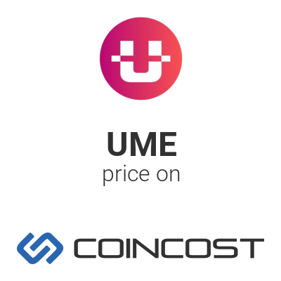 Ume Token Ume Price Chart Online Ume Market Cap Volume And Other Live And Historical Cryptocurrency Market Data Ume Token Forecast For 2021 Coincost