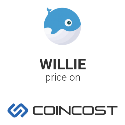 Williecoin Willie Price Chart Online Willie Market Cap Volume And Other Live And Historical Cryptocurrency Market Data Williecoin Forecast For 2021 Coincost