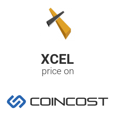 Xceltoken Xcel Price Chart Online Xcel Market Cap Volume And Other Live And Historical Cryptocurrency Market Data Xceltoken Forecast For 2021 Coincost