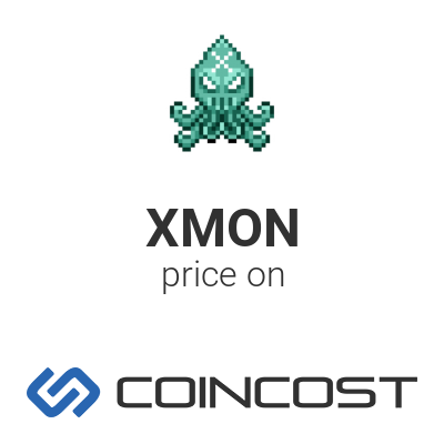 XMON XMON price chart online. XMON market cap volume and other